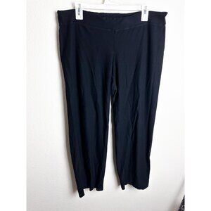 Eileen Fisher Black Pull On pants Petite Large Womens